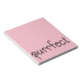 Purrfect roze notitiepad voor elk kattenliefhebber notitieblok (Schuin)