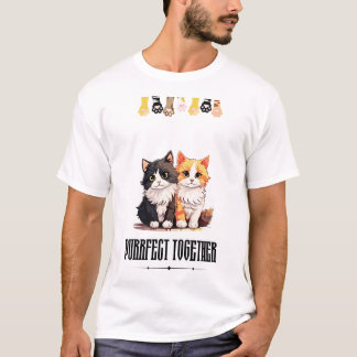 Purrfect Samen – T-Shirt Cute Kat Koppel