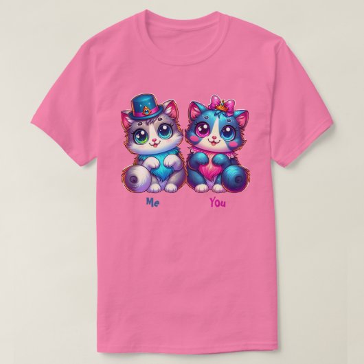 Purrfect Samen  Valentijnse Shirt (Design voorkant)