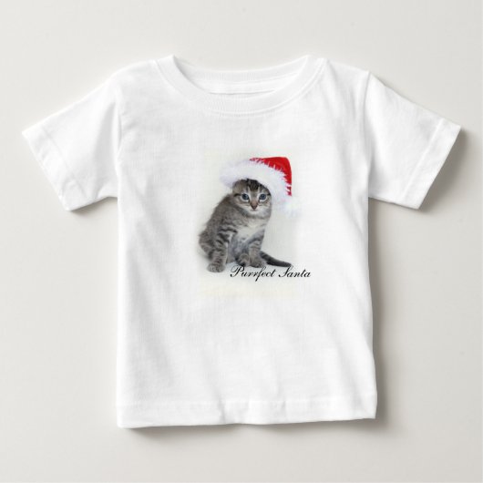 Purrfect Santa t-shirt (Voorkant)
