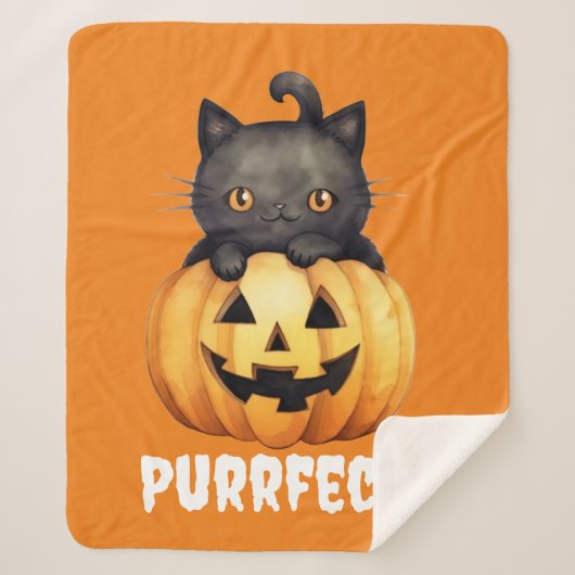 Purrfect Sherpa Blanket Deken (Voorkant)