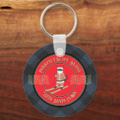 Purrfect-Slope Skiën met Santa Claws Sleutelhanger (Voorkant)