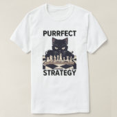 Purrfect Strategy Chess T-shirt (Design voorkant)