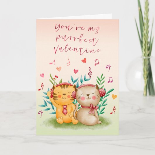 Purrfect Valentijn Kaart (Voorkant)