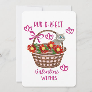 Purrfect Valentine Wishes  Feestdagenkaart