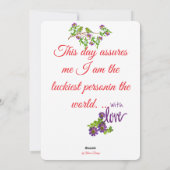 Purrfect Valentine Wishes  Feestdagenkaart (Achterkant)