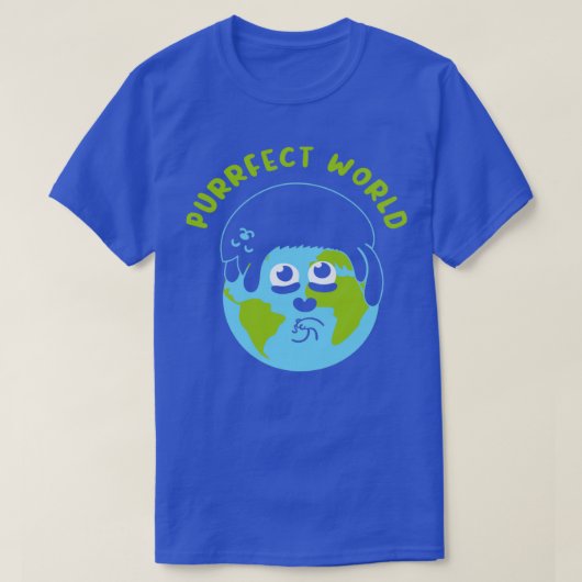 Purrfect World T-shirt (Design voorkant)
