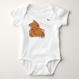 Purrfect zachte babybodysuit met katje romper