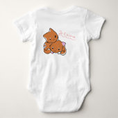 Purrfect zachte babybodysuit met katje romper (Achterkant)