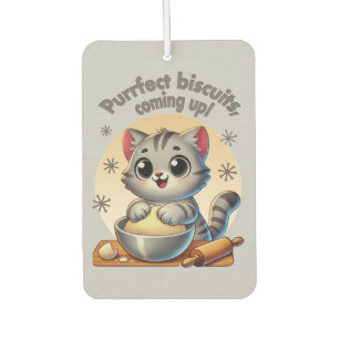 "Purrfecte biscuit, komt eraan" Kneedkat Luchtverfrisser