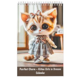 Purrfecte Charme – Kittens in Jurken Kalender