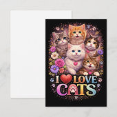 Purrfecte Hartjes Bedankkaart (Voorkant / Achterkant)