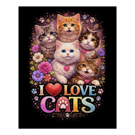 Purrfecte Hartjes Perfect Poster