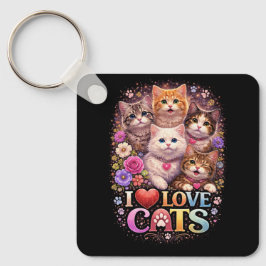 Purrfecte Hartjes Sleutelhanger