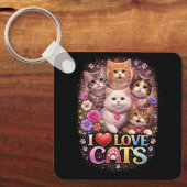 Purrfecte Hartjes Sleutelhanger (Voorkant)