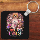 Purrfecte Hartjes Sleutelhanger (Achterkant)