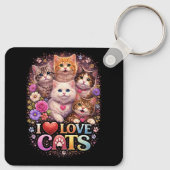 Purrfecte Hartjes Sleutelhanger (Achterkant)