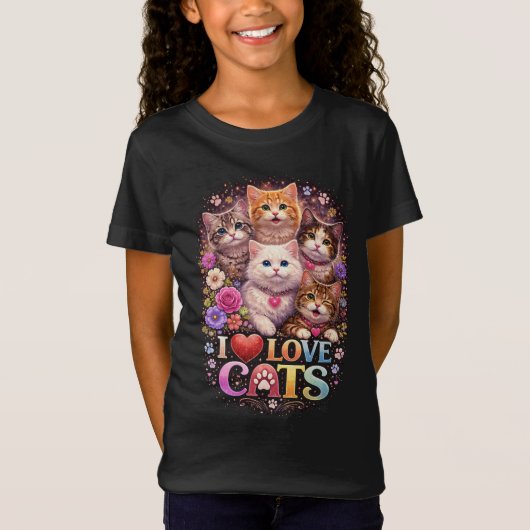 Purrfecte Hartjes T-shirt (Voorkant)