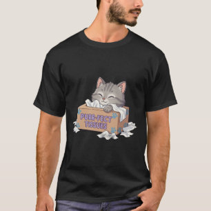 Purrfecte Zakdoekendoos Kat T-shirt