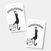 Purrfectelijk ondeugend  badge (Voor- en achterkant)