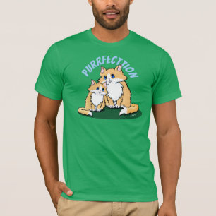 Purrfectie Kitty Liefde Heren Donkere Sweater T-shirt