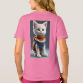 "Purrfection: Voor & Achter Schattige Kitten Bliss T-shirt (Achterkant)