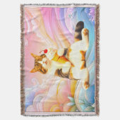 Purrfectly Asleep – Cat Holding Ice Cream Cone Deken (Voorkant Verticaal)