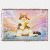 Purrfectly Asleep – Cat Holding Ice Cream Cone Deken (Voorkant)