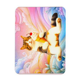 Purrfectly Asleep – Cat Holding Ice Cream Cone Magneet