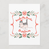 Purrfectly Chaotic Christmas Funny Holiday Cat Briefkaart (Voorkant)