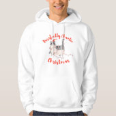 Purrfectly Chaotic Christmas Funny Holiday Cat Hoodie (Voorkant)