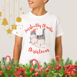 Purrfectly Chaotic Christmas Funny Holiday Cat T-shirt