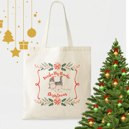 Purrfectly Chaotic Christmas Funny Holiday Cat Tote Bag
