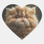 Purrfectly Loved Hart Sticker (Voorkant)
