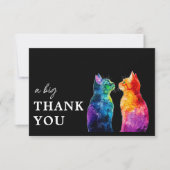 🌈  Purrfectly Van Jou: Purrfectly Groot Bedankkaart (Voorkant)