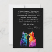 “Purrfectly Yours: A Rainbow Love Story RSVP Card  (Achterkant)