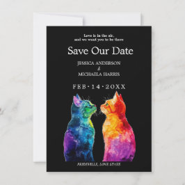 “Purrfectly Yours: A Rainbow Love Story RSVP Card Save The Date