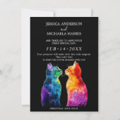 “Purrfectly Yours: A Rainbow Love Story RSVP Card  Save The Date (Achterkant)