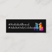 🌈  Purrfectly Yours: Purrfectly 4 Grown-Ups card Mini Visitekaartje (Voorkant)