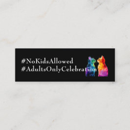 🌈 Purrfectly Yours: Purrfectly 4 Grown-Ups card Mini Visitekaartje