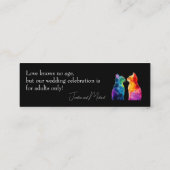 🌈  Purrfectly Yours: Purrfectly 4 Grown-Ups card Mini Visitekaartje (Achterkant)