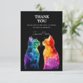 🌈  Purrfectly Yours: Purrfectly  Bedankkaart (Staand voorkant)