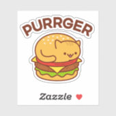 PURRGER Cat Sticker - Cat Burger (Vel)