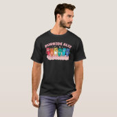 Purride Ally Cat Rainbow LGBT Pride Month Feline L T-shirt (Voorkant volledig)