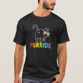 Purride Cat Gay Lgb Pride Women M T-shirt (Voorkant)