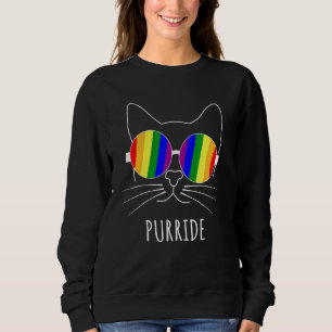 Purride Cat Lgbt Gay Pride Lesbian Bisexual Trans Trui
