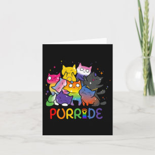 Purride Cat Pride Ally LHBT Rainbow Dierenvrienden Kaart