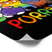 Purride Cat Pride Ally LHBT Rainbow Dierenvrienden Poster (Hoek)