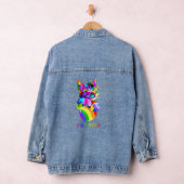 Purride Cat Pride Kleurrijke LGBT Regenboog Denim Jacket (Hangar)