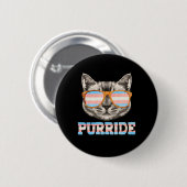 Purride Cat Pride LGBT Transgender Flag Trans Pet Ronde Button 5,7 Cm (Voorkant /achterkant)